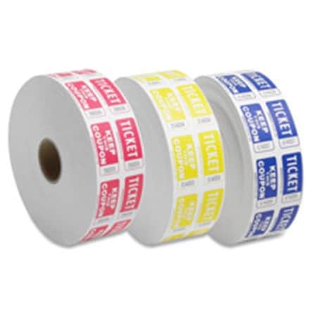 Sparco Sparco Products SPR99220 Ticket Roll- Double w-Coupon- 2000-RL- Red SPR99220